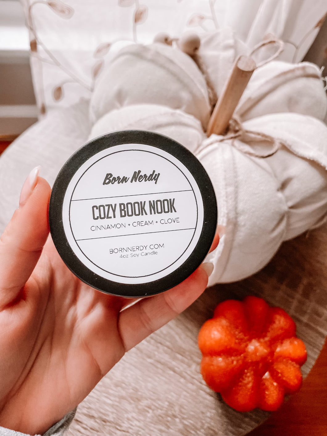 Small Black Tin Candle