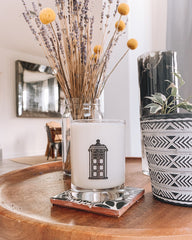 The Doctor Glass Candle