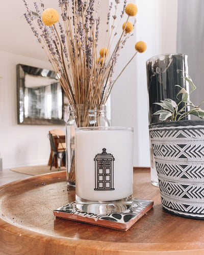 The Doctor Glass Candle